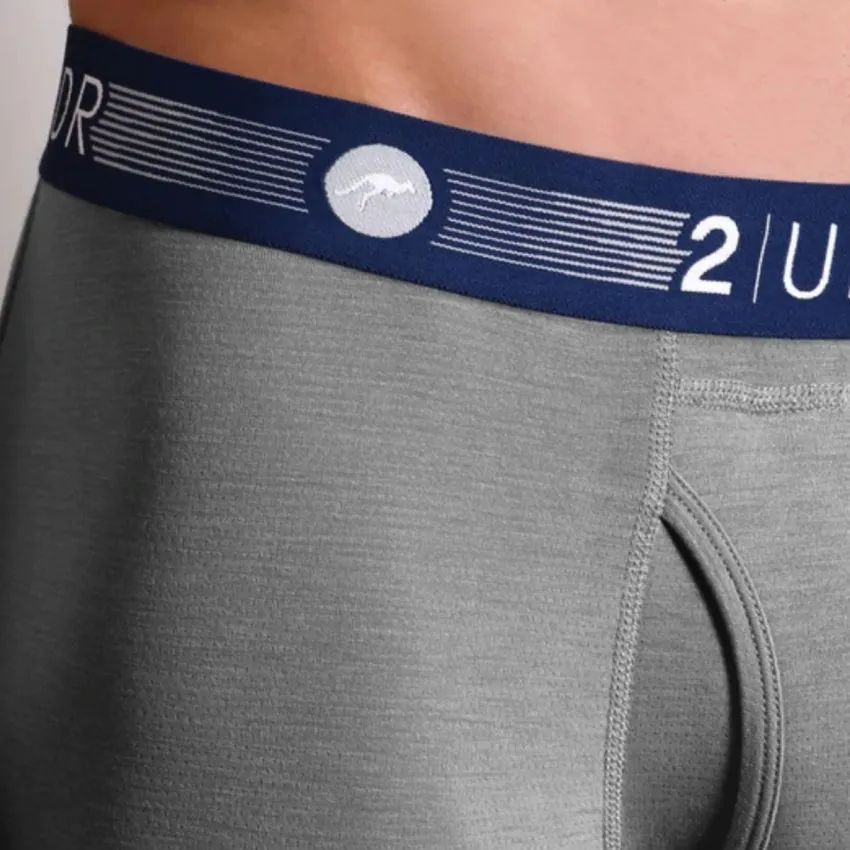 2UNDR Hombre Ropa interior y Básica Flow Shift Boxer Gris 