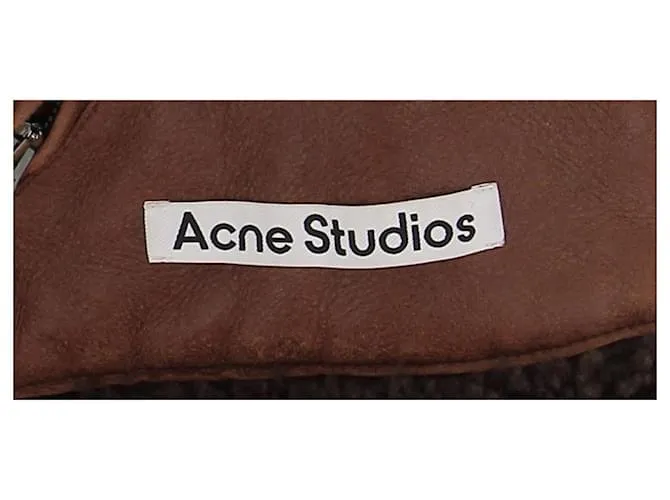 ACNE STUDIOS Chaquetas T.International M Piel Castaño 