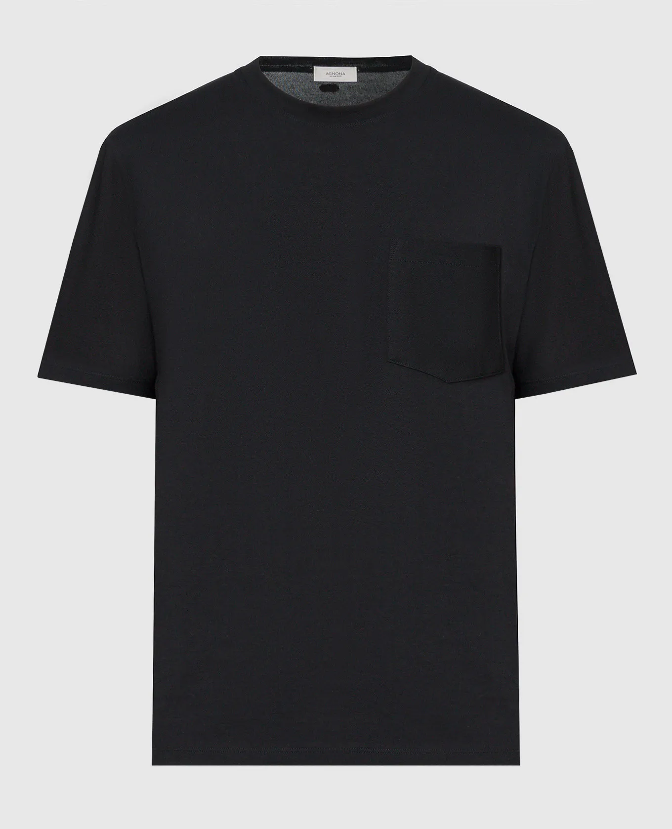 Agnona Black t-shirt with a pocket