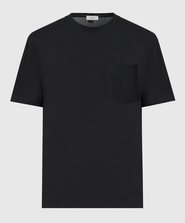 Agnona Black t-shirt with a pocket