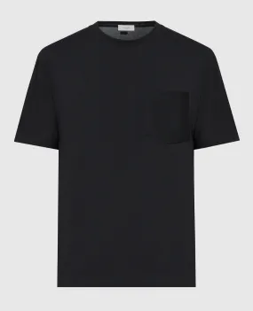 Agnona Black t-shirt with a pocket