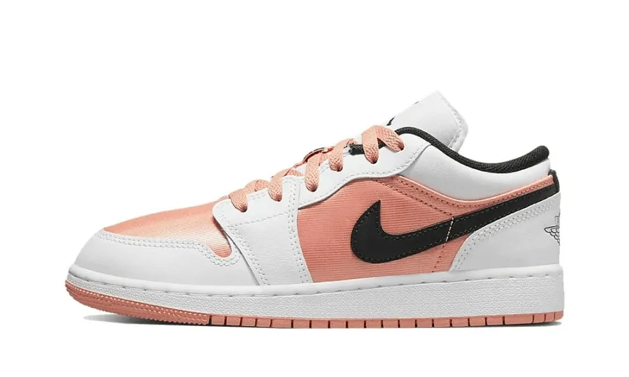 Air Jordan 1 Low White Light Madder Root (GS)