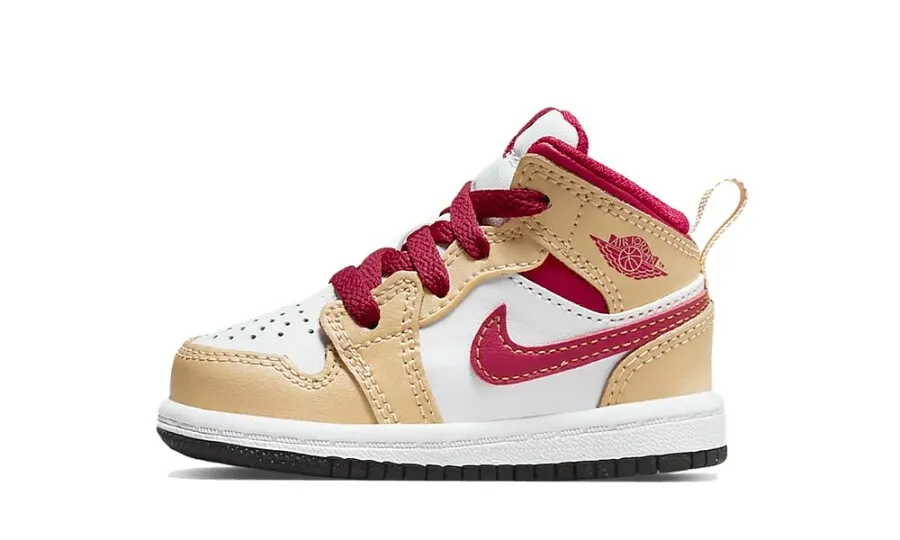 Air Jordan 1 Mid Beige Red (TD)