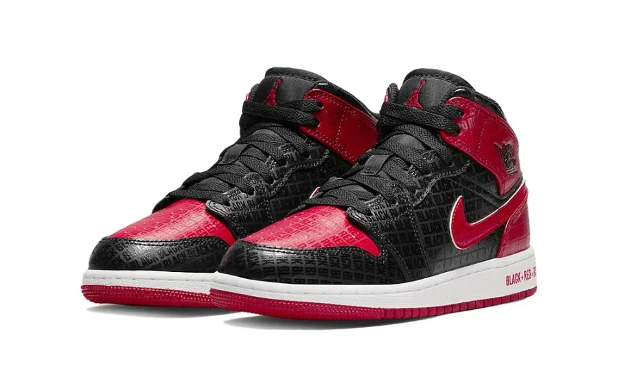 Air Jordan 1 Mid Bred Text (GS)