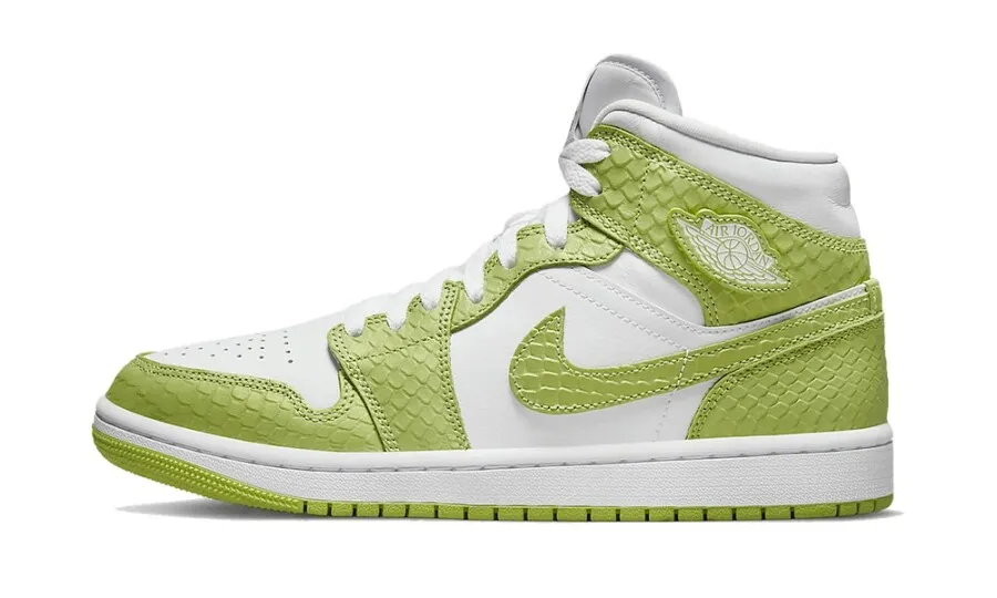 Air Jordan 1 Mid Green Python (W)