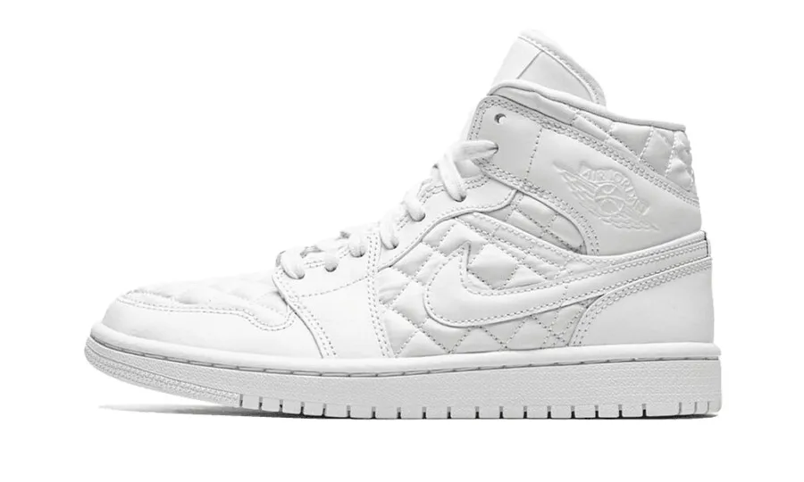 Air Jordan 1 Mid Quilted White (W)