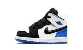 Air Jordan 1 Mid SE White Black Royal (TD)