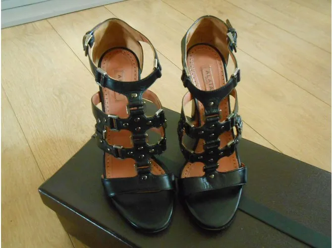 Alaïa Sandalias Negro 