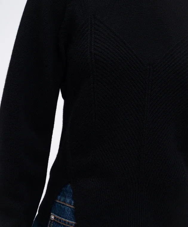 Alexander McQueen Black wool and cashmere sweater