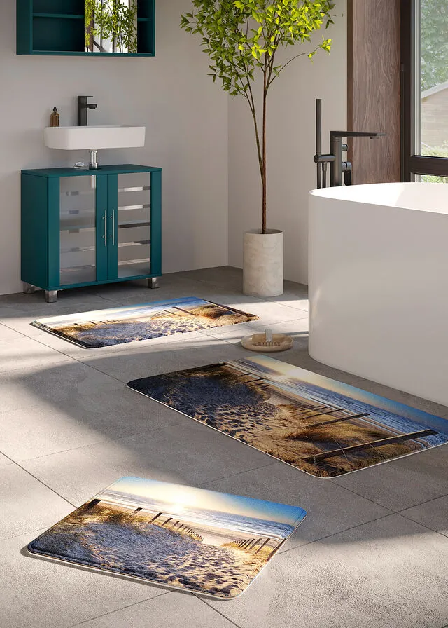 Alfombra de baño con espuma viscoelástica Multicolor