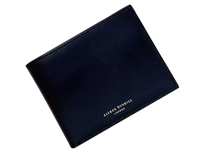 Alfred Dunhill Billetera bi-fold Dunhill en azul marino 