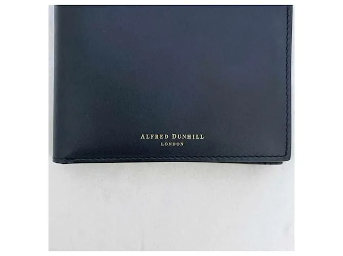 Alfred Dunhill Billetera bi-fold Dunhill en azul marino 