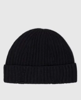 Ann Demeulemeester Malin black hat made of wool