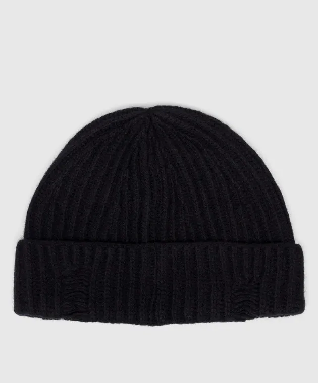 Ann Demeulemeester Malin black hat made of wool