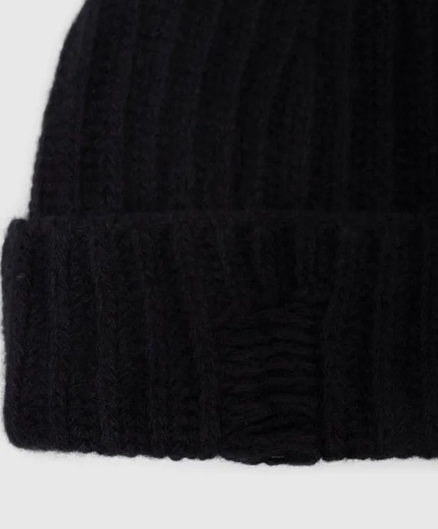 Ann Demeulemeester Malin black hat made of wool