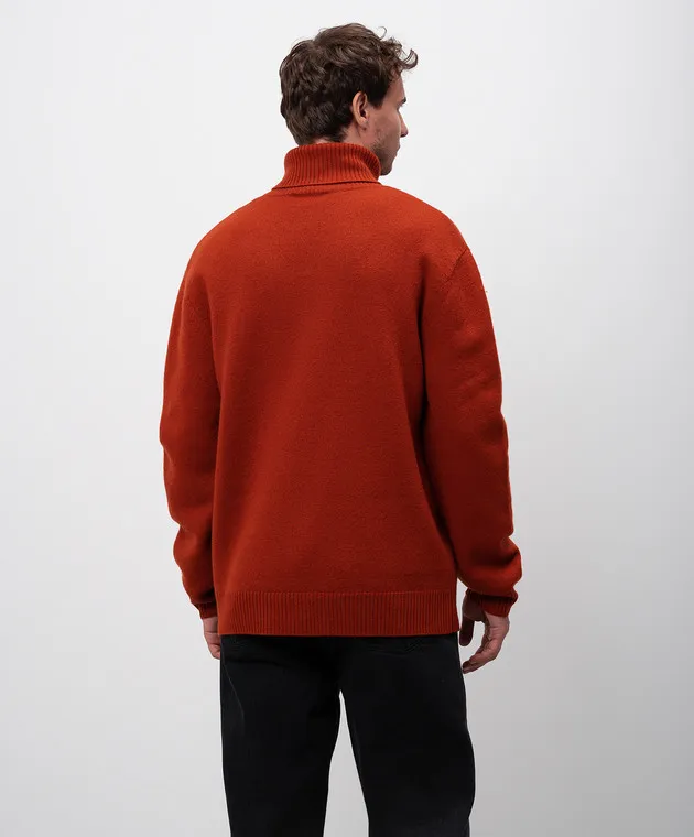 A.P.C Walter orange wool sweater