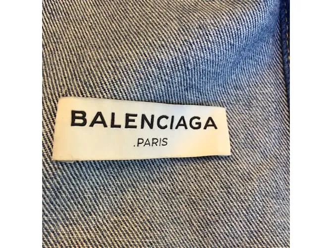 BALENCIAGA Chaquetas T.fr 34 Algodón Azul 