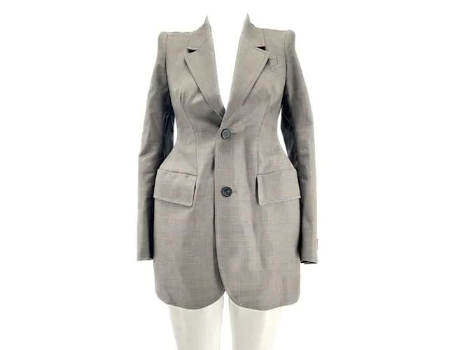 BALENCIAGA Chaquetas T.fr 34 Lana Gris 