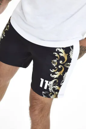 Bermudas 11º  Contrast Panel  color negro