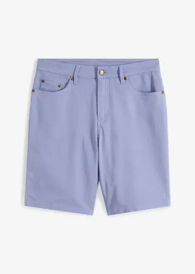 Bermudas elásticas, classic fit Azul claro