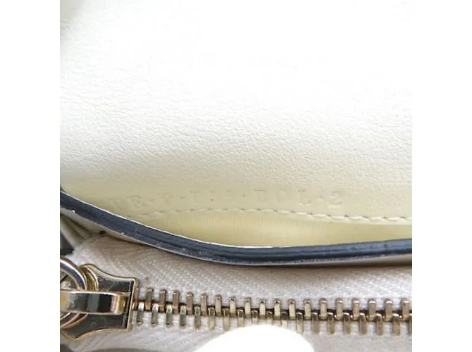 Billetera bi-fold de cuero Off-White de Valentino Blanco roto 