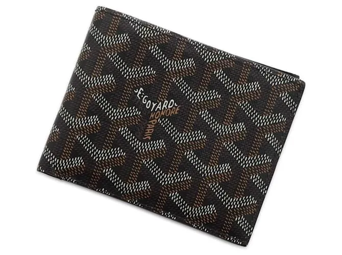 Billetera bi-fold Goyard en negro 