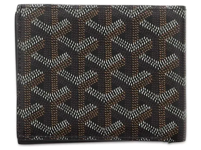 Billetera bi-fold Goyard en negro 