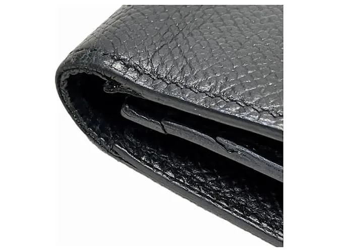 Billetera bi-fold Souffle Bearn de Hermès Negro 