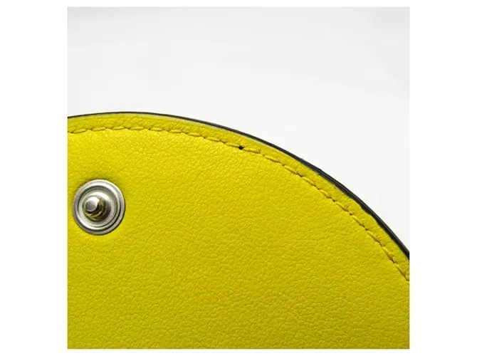 Billetera Bifold Intrecciato de Bottega Veneta Negro Amarillo 