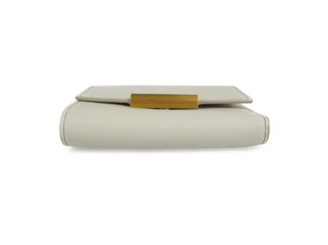 Billetera Trifold Bottega Veneta Blanco 