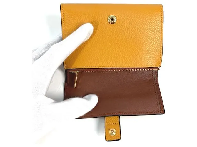 Billetera Trifold Loewe Amarillo 