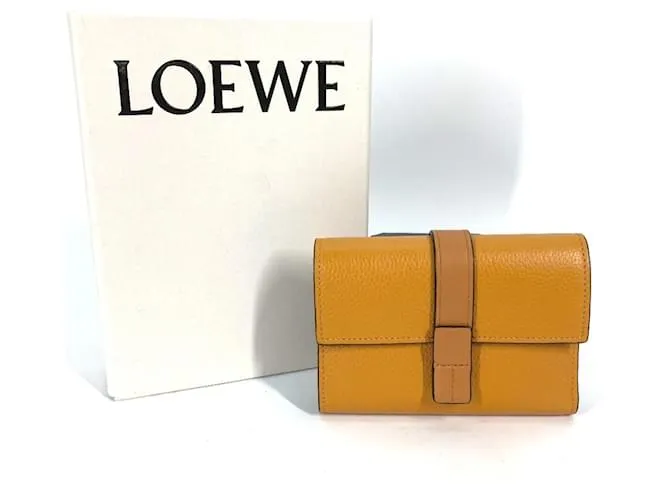 Billetera Trifold Loewe Amarillo 