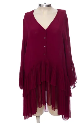 Blusa color Vinotinto - Zara