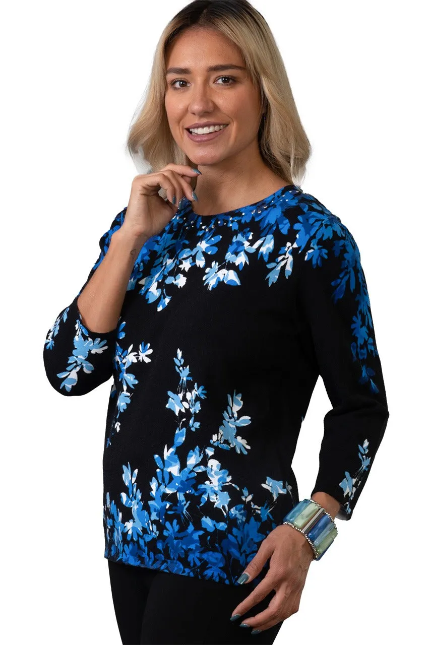 Blusa cuello redondo Nina Lecker 10258