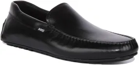 Boss Noel Mocc IT Mocasines de piel para hombre en negro