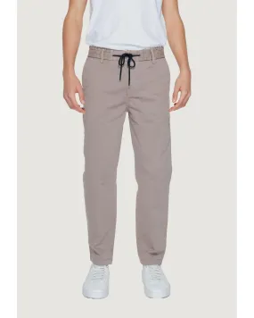 Boss Plain Cotton Trousers with Laces & Pockets