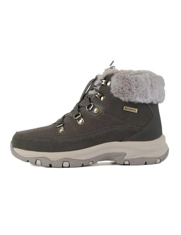 Bota Skechers Trego-Snow Worries en Verde para Mujer