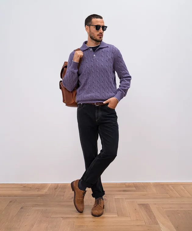 Brunello Cucinelli Purple cashmere sweater