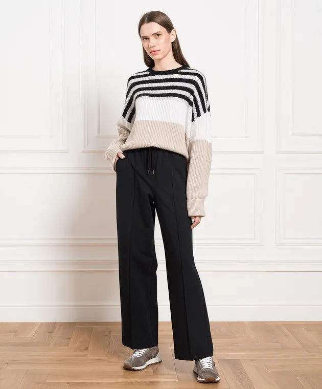 Brunello Cucinelli Striped sweater with sequins