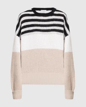 Brunello Cucinelli Striped sweater with sequins