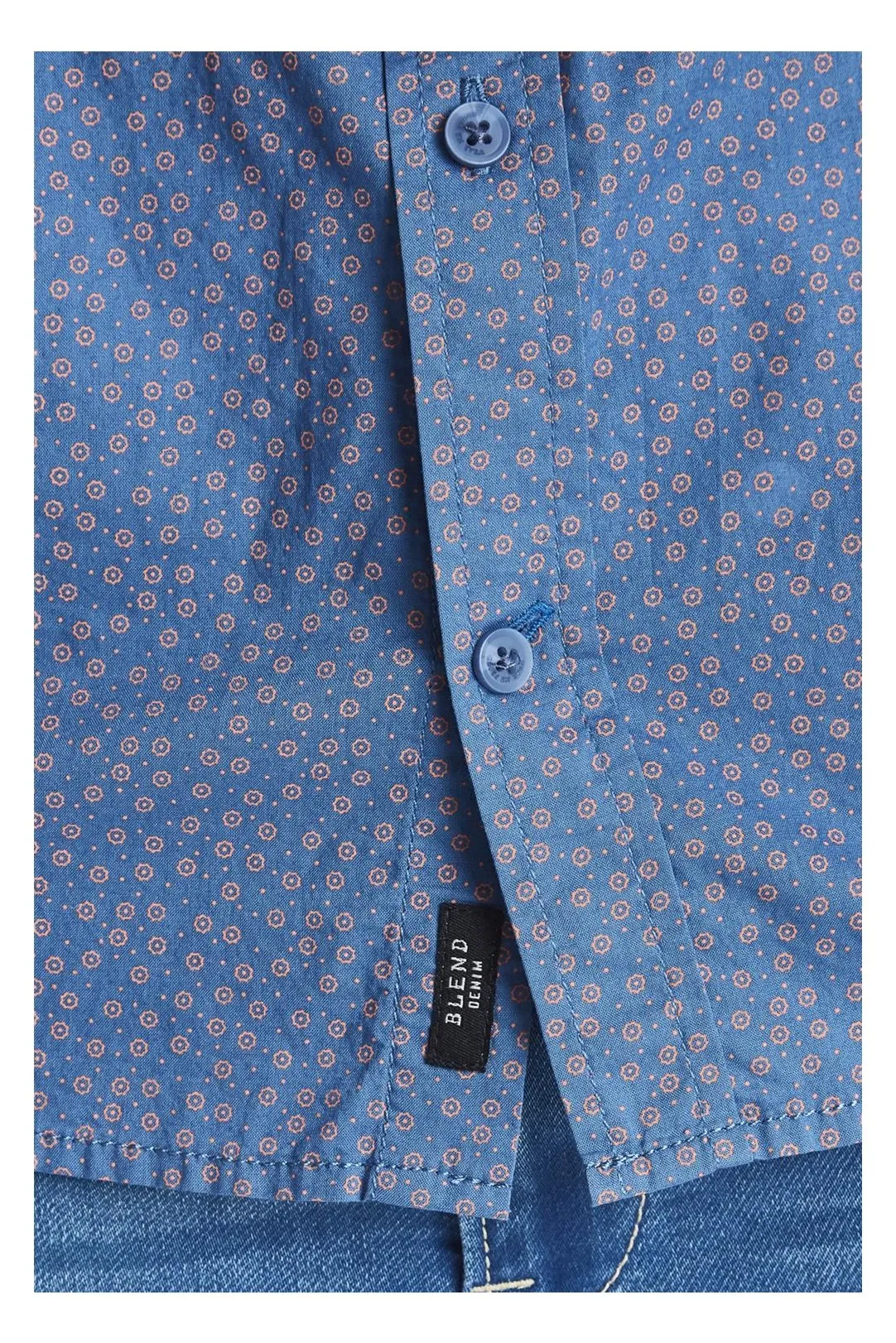 CAMISA MANGA CORTA AZUL