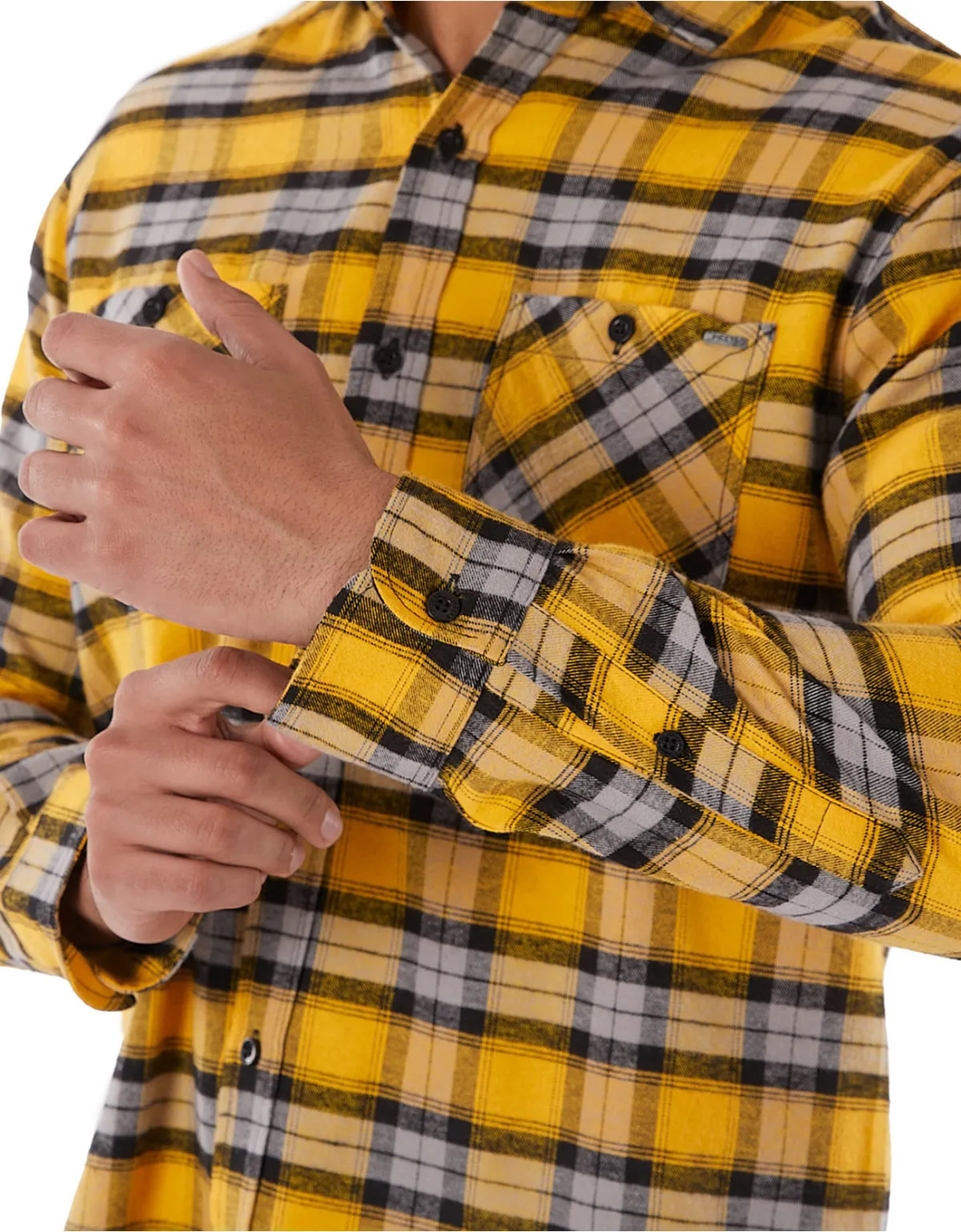 Camisa slim fit amarillo