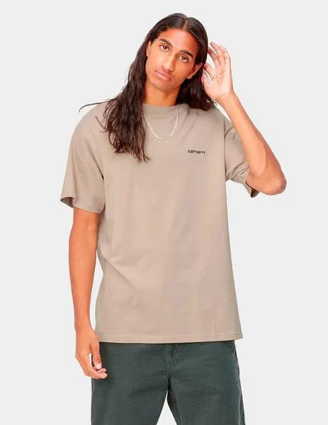 Camiseta CARHARTT SCRIPT EMBROIDERY - Wall / Black