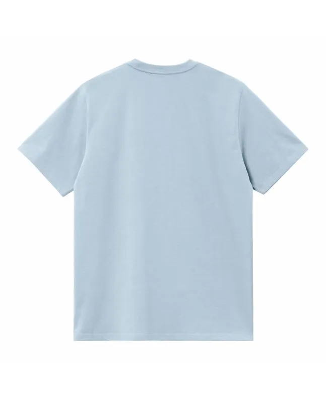 Camiseta Carhartt WIP American Script Frosted Blue