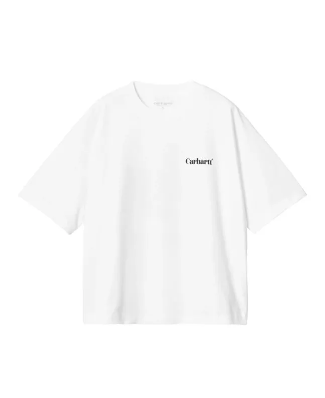 Camiseta Carhartt WIP W' Fold Leo SS Blanca 