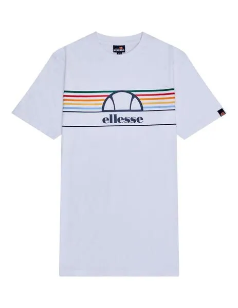 Camiseta Ellesse Lentamente blanca a rayas