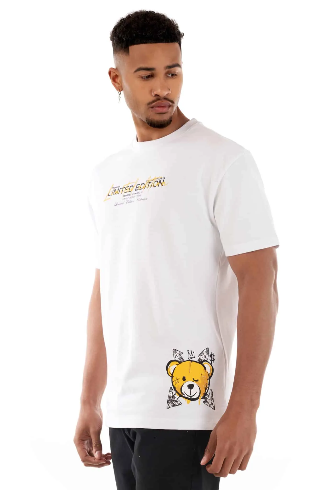 Camiseta GEORGE V - GV10057 WHT/YELLOW