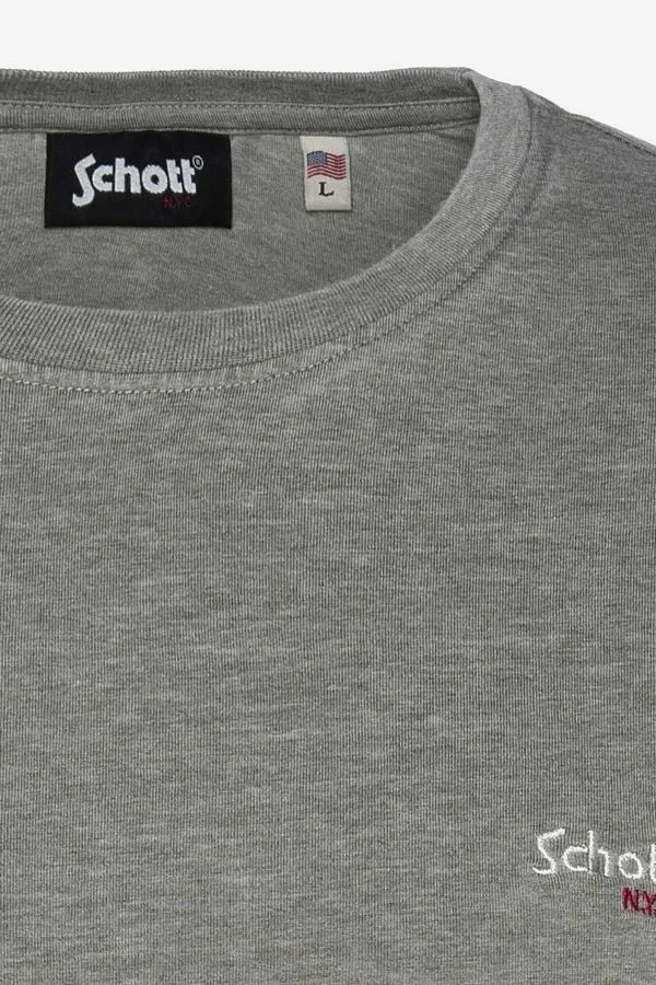 Camiseta Hombre Schott Tsstriker1 Kaki