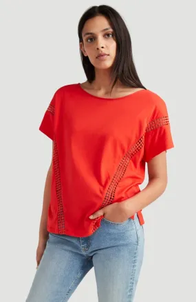 Camiseta O’NEILL Mujer cuello redondo CALI SUNSET T-SHIRT Lifestyle women Ref. 0P7304 Red Roja