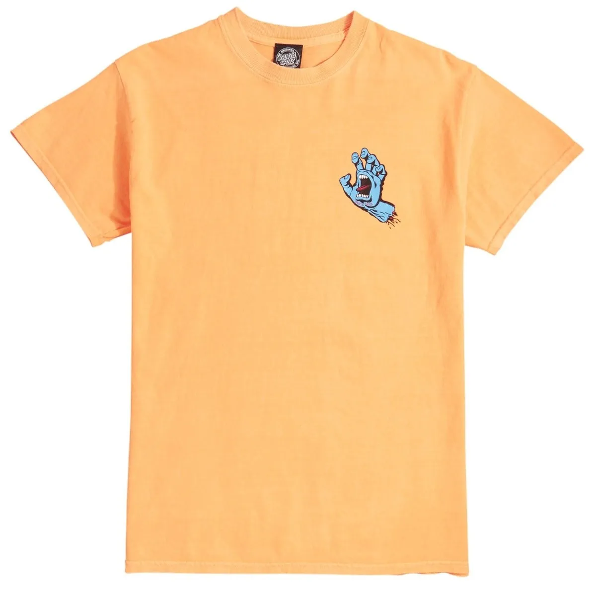 Camiseta SANTA CRUZ manga corta niño Youth Screaming Hand Tee Orange Ref. SCA-YTE-0650 naranja puño pecho